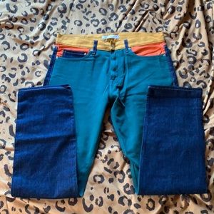 Calvin Klein Straight Fit Colorblock Jeans 34x32